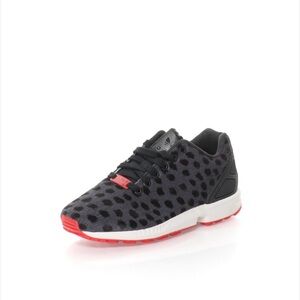 Adidas Black and Red Dotted Sneakers